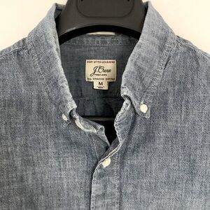 J Crew Organic Cotton Chambray Shirt. Men’s size M slim